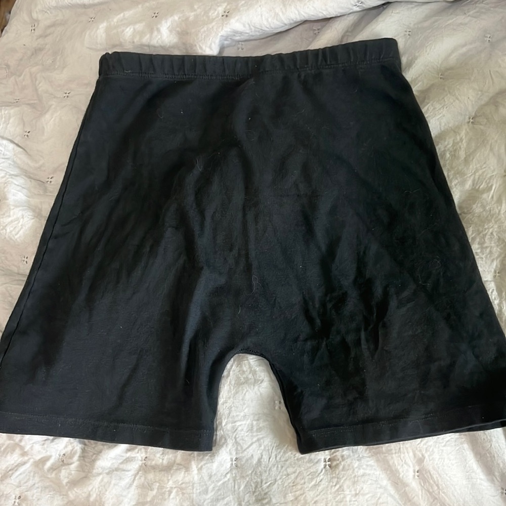 brandy melville black biker shorts